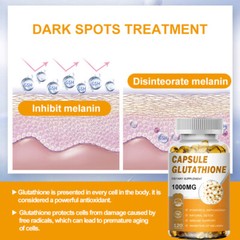 New Glutathione Capsules 1000MG Anti-Aging Skin Whitening Antioxidant Softgels