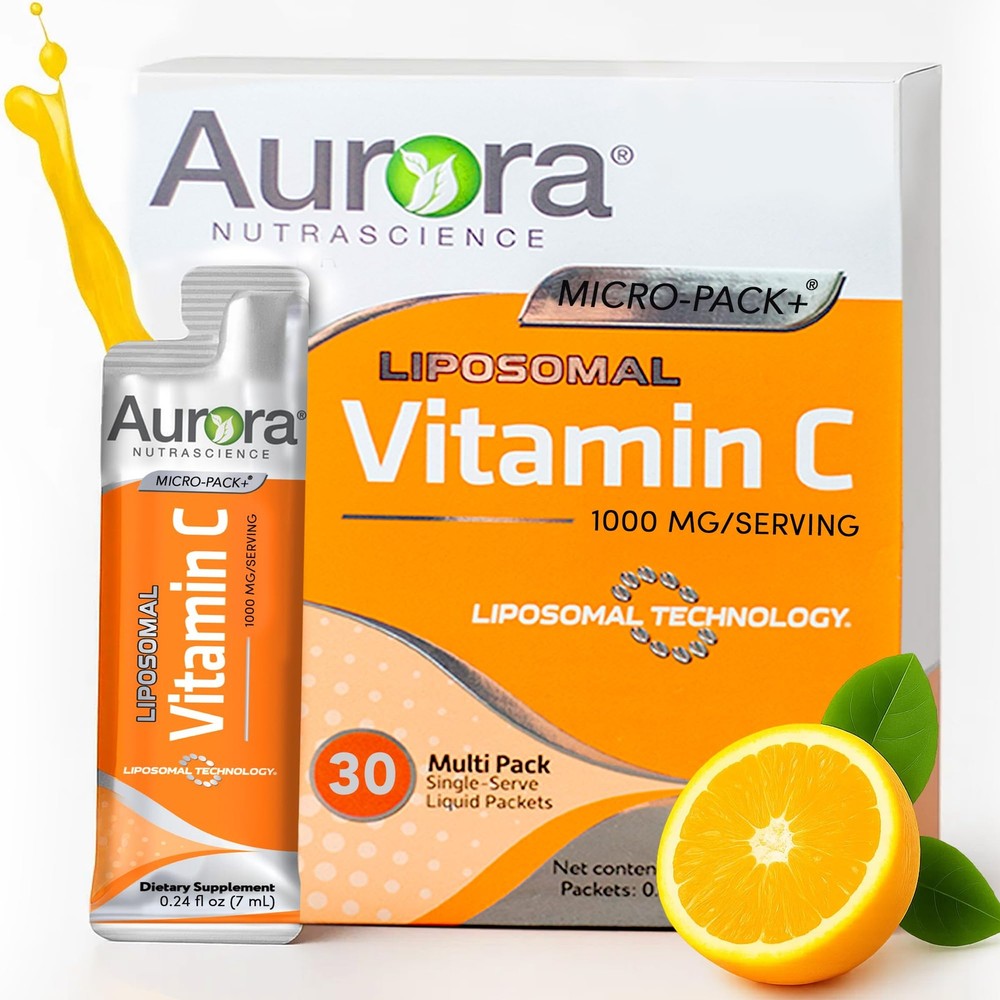Aurora Nutrascience Liposomal Liquid 0.24 Fl Oz (Pack of 30), No Color