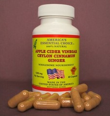 3-in-1 Apple Cider Vinegar, Ceylon Cinnamon & Ginger Supplement Capsule – 1200mg