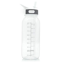 32oz tritan plastic sports water Bottle with Flip Top 33.8 Ounces, Clear