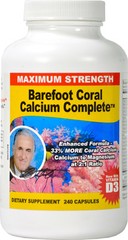 Barefoot Coral Calcium Complete – Bob Barefoot 240 Caps – 1500mg Coral Calcium