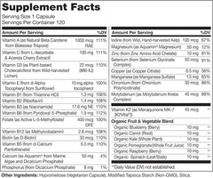 Mens Multivitamins – One Daily Multivitamin Men with Vitamins, Minerals Organic