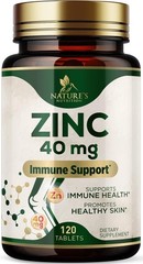 Zinc Supplements 40mg – Best Zinc Supplement – High Potency Immune Support & Ant