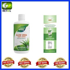 99.5% Purified Aloe Vera Juice with PolyMax+ – Pure Hydration Elixir, 33.8 Fl Oz