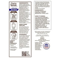 GuruNanda Teeth Whitening Dual Barrel Oxyburst 32 Fl Oz (Pack of 1), Clear