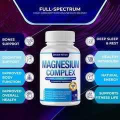 Magnesium Complex 7 Elemental Magnesium Supplement 1000mg – Magnesium Glycinate,