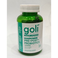 3 Pack Goli Zero Sugar 3-in-1 PRE+POST+Probiotics Gummies 60 Count++