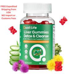 QualiLife Liver Cleanse Detox & Repair Gummies – 2000mg 60 Count (Pack of 1)