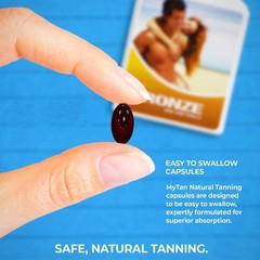 NEW Bronze Tanning Pills Twin Pack Sun Tan Supplement 14 Week Supply
