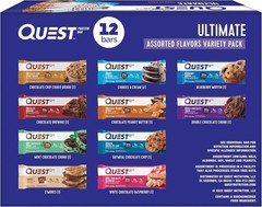 Quest Nutrition Ultimate Variety Pack Protein Bars, High Protein, Low Carb, Keto