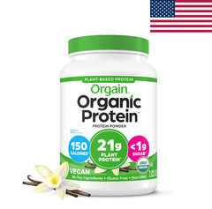 Orgain Organic Vegan Protein Powder Vanilla Bean 2.03 lb Plant Protein