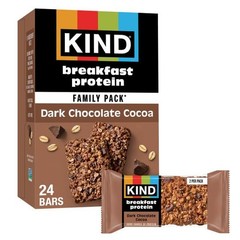KIND Breakfast Protein Bars, Dark Chocolate Cocoa, 1 Count (Pack of 12)