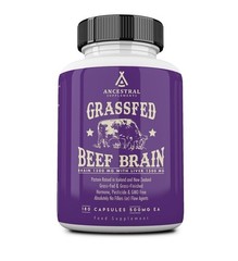 Ancestral Supplements Grass Fed Beef Brain 500mg 180 Capsules