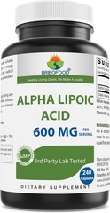 Brieofood Alpha Lipoic Acid 600mg per Serving – 240 Capsules – Non-GMO.