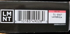 LMNT Zero-Sugar Caffein Free Electrolytes Raspberry Salt 36 Packs Exp 01/2027