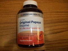 American Health Original Papaya Enzyme Chewable 600 Tablets Exp 7/2027