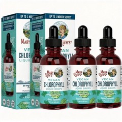 NEW Mary Ruth’s VEGAN Chlorophyll Liquid Drops Peppermint Flavored 2Fl Oz (60ml)