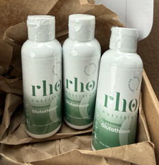Rho Nutrition Liposomal Glutathione 4 oz Liquid Supplement 3 Pack Sealed 12/2027