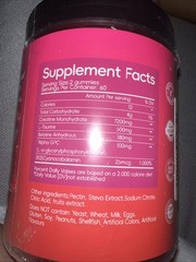 ASRFRQ Creatine Monohydrate Gummies 7200 mg Supplement Boost Recovery Exp 10/26