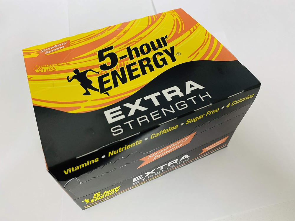 5-Hour ENERGY® Shot, Extra Strength, Strawberry Banana, 1.93 Ounce, 12 Count