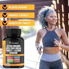 Ceylon Cinnamon Capsules 3000mg Turmeric 3000mg Apple Cider Vinegar 3000 mg Gins