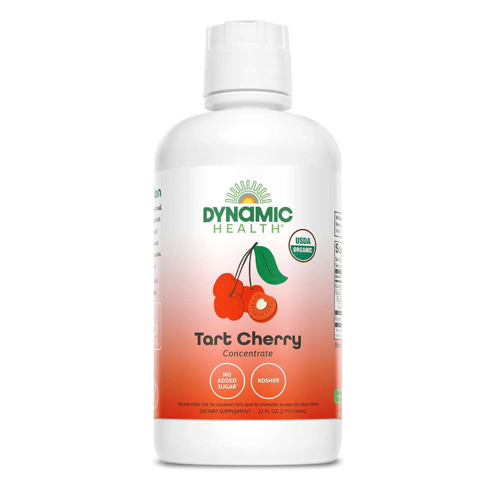 Dynamic Health Organic Tart Cherry Juice, 32 Fl Oz (Pack of 1),