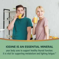 Organic Iodine Liquid for Thyroid Support | Nascent 2 Fl Oz (Pack of 1)