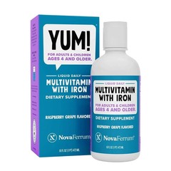 NovaFerrum Yum 16oz Multivitamin with Iron Ages 4+ Gluten Free Sugar Free