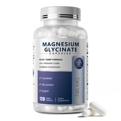 iMATCHME Magnesium Glycinate 850mg Capsules with 120 Count (Pack of 1)