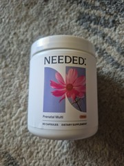Needed Prenatal Multi Powder – CITRUS- 90 Capsules Exp 05/28