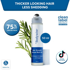 Be Bodywise Hair Growth Roll-On Serum, 3% Rosemary+ Redensyl & AnaGain, non-oily