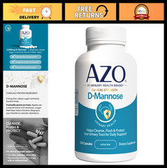 D-Mannose Urinary Tract Health Supplement – Cleanse & Protect, 120 Capsules