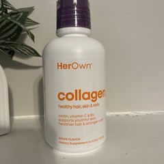 HEROWN COLLAGEN BIOTIN, VITAMIN C & B6 YOUTHFUL HAIR, SKIN & NAILS GRAPE SEALED