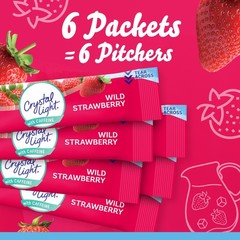 Light Wild Strawberry Artificially Flavored Powdered Drink Mix w/Caffeine 120 ct