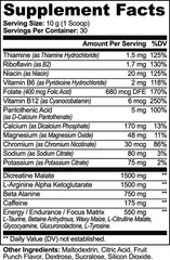 Nitric Shock Pre-Workout Powder (Fruit Punch)