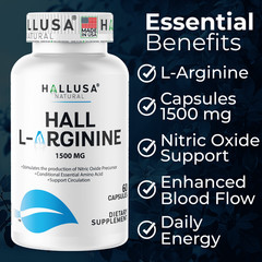 L- ARGININE – Supplement for Enhanced Performance – Essential Amino Acids