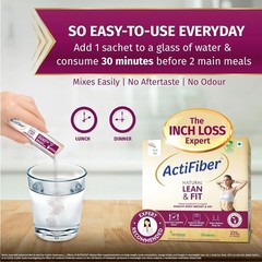 ActiFiber Natural Lean & Fit (1 X 225 Gms Pack of 30 Sachets) M714