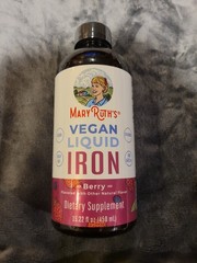 MaryRuth’s Vegan Liquid Iron Overall Health Berry Flavor 15.22 fl oz