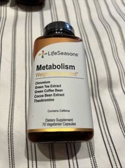 LifeSeason Metabolism weight control 70 Vegetarian Capsules Exp 01/2025