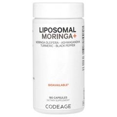 2 X Codeage, Liposomal Moringa+, 180 Capsules