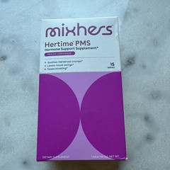 Mixhers Hertime PMS Hormone Support 15 Servings. BB:3/26. Peach Lemonade