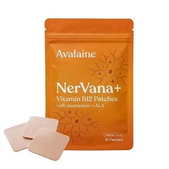 Vitamin B12 Patches 30 Magnesium Includes Pieces Soothing Patches` Avalaine Nerv