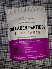 Live Conscious Collagen Peptides Powder Stick Packs Unflavored 20 Ct 7.76 oz