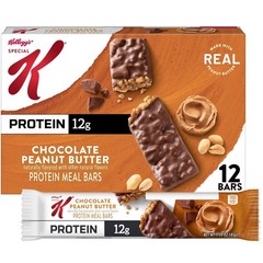 Special K Bar Chocolate Peanut Butter Chewy Protein Meal Bars, 12g Protein Snack