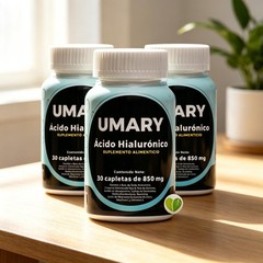 3 Bottles Hyaluronic Acid 850mg 30 Caplets Each Daily Nutritional Aid