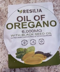 Resilia 6,000mg Oil of Oregano + Black Seed Oil 60 Softgels Immune Support