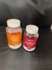 2 PACK Amazon Basics Adult Gummies Multivitamin and Vitamin C 250mg EXP 03/27