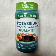 Nature’s Truth Potassium + Magnesium Citrate Gummies 60 Peach Strawberry 05/2026