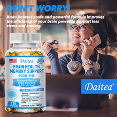 Brain Booster,120 Capsules, Memory,Cognitive,Focus,Brain Health