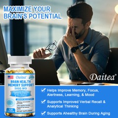 Brain Booster,120 Capsules, Memory,Cognitive,Focus,Brain Health